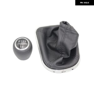 シボレー クルーズ 2008 - 12 車用ギア 5速 6速 車用ギアスティック シフト レベルノブ レザー ブーツ 付き - 5 Speed knob boot