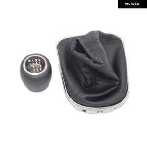 シボレー クルーズ 2008 - 12 車用ギア 5速 6速 車用ギアスティック シフト レベルノブ レザー ブーツ 付き - 6 Speed knob boot