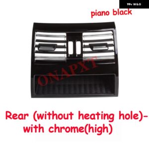 BMW 5シリーズ F10 F11 F18 520I 525I 528I 530I LHD ピアノブラック リア/左/右/ セントラ ル エアコン グリル ACベント アウトレット - rear without hole C