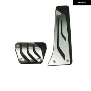 ステンレス フットレスト ペダル ガス燃料ブレーキ フットレスト ペダル オート 2017 2018 BMW 5シリーズ G30 G38 520D 520I 525I 528I 530I - 2PCS