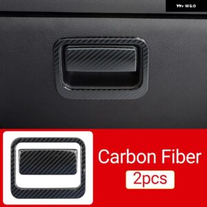 トヨタ RAV4 2019 - 24 RAV 4 XA50 ハイブリッドカー コパイロット 収納 ボックス ハンドル ボウル カバー トリム アクセサリー - carbon fiber