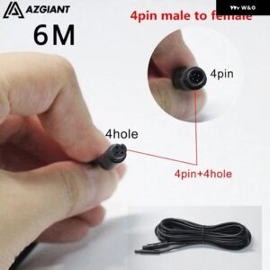 6M/10Mメーター 4PIN/5PIN 車用RCA カーリバースリアビュー パーキング カメラ ビデオ 延長 ケーブル 2.5MMジャック - 4pin male-female