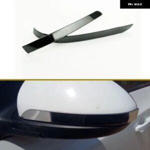 ステンレス 車バックミラー 装飾 ストリップカバー トリム カー スタイリング シボレー クルーズ2016-2018アクセサリー - black 2pc