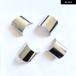 ABS ステアリングホイール カバー スパンコール トリム ステッカー フォード モンデオ 2004 2005 2006 カー スタイリング アクセサリー - ABS Silver