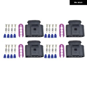 イグニッション コイルコネクタリペアキット ワイヤー ハーネス プラグ アウディ VW SKODA SEAT FORD 1J0973724 2011340 8K0973724 4B0973724 1J0998724 - 4 Sets No Wire
