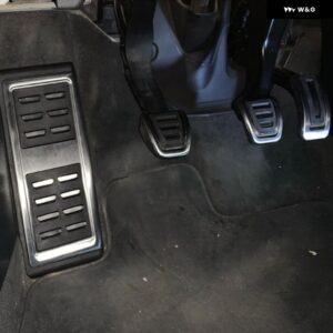アウディ A3 8V 2013 - 21 車用ペダル ステンレス ガスブレーキ フットレスト ペダル カバー - MT With Rest