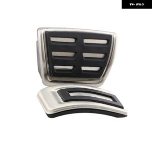 アウディ A3 8V 2013 - 21 車用ペダル ステンレス ガスブレーキ フットレスト ペダル カバー - AT Without Rest