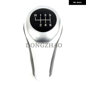 BMW 1 3 5 6シリーズ E30 E32 E34 E36 E38 E39 E46 E53 E60 E63 E83 E84 E90 E91 車 5 6速レザーギアスティック シフト ノブ - 6 Speed3