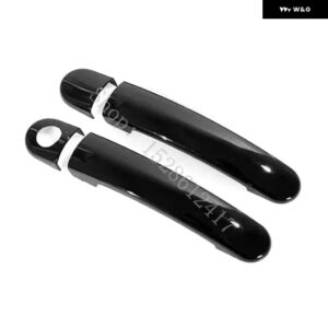 セアト レオン MK2 1P FR キュプラ ABS 光沢ブラック カーアクセサリー ドアハンドル ボウル ドアハンドル カバー カバー トリム - Glossy Black7