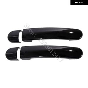 セアト レオン MK2 1P FR キュプラ ABS 光沢ブラック カーアクセサリー ドアハンドル ボウル ドアハンドル カバー カバー トリム - Glossy Black