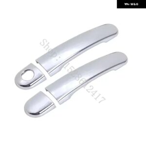 VW ゴルフ 4 MK4 フォルクスワーゲン ラビット A4 1J 1997-2006 カーアクセサリー ドアハンドル ボウル ドアハンドル カバー カバー トリム - silvery