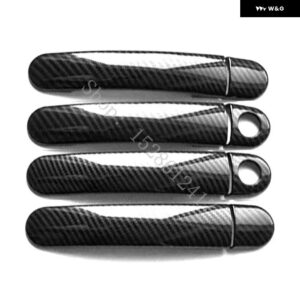 SEAT LEON MK1 1M 1999 - 02~2004 カーアクセサリー ABS ドアハンドル ボウル ドアハンドル カバー カバー トリム - Carbon fiber pattern4