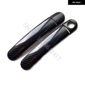 SEAT LEON MK1 1M 1999 - 02~2004 カーアクセサリー ABS ドアハンドル ボウル ドアハンドル カバー カバー トリム - Carbon fiber pattern