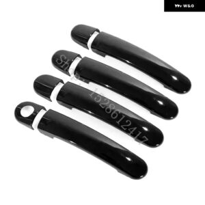 SEAT IBIZA MK3 6L 2003 - 06~2009 カーアクセサリー ABS ドアハンドル ボウル ドアハンドル カバー カバー トリム - Glossy Black6