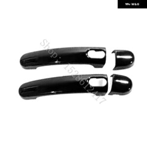 セアト アルテア 2004 2005 2006~2015 ABS クローム カーアクセサリー ドアハンドル ボウル ドアハンドル カバー カバー トリム - Glossy Black11