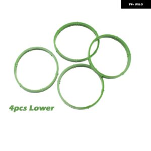 VW ゴルフ 4 5 6 シュコダ オクタビア 1 2 A5 アウディ A3 8L 8P シート 06A133227B エンジン 上部アンダー吸気 マニホールド ハウジング ガスケット - Lower-4PCS