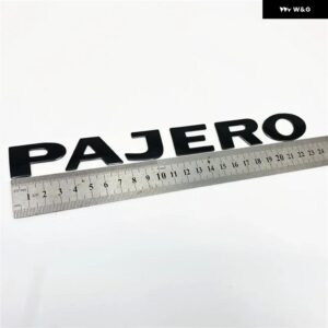パジェロ レター リア トランク エンブレム バッジ テールロゴ ステッカー 220*24MM - 1pcs Black
