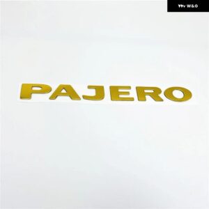 パジェロ レター リア トランク エンブレム バッジ テールロゴ ステッカー 220*24MM - 1pcs Gold