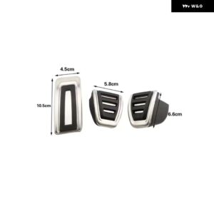 ガスブレーキ ペダルカバー レストペダル フォルクスワーゲン VW TROC TCROSS ティグアン ゴルフ ポロ パサート シュコダ カーアクセサリー - MT Without Rest