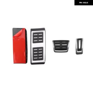 ガスブレーキ ペダルカバー レストペダル フォルクスワーゲン VW TROC TCROSS ティグアン ゴルフ ポロ パサート シュコダ カーアクセサリー - AT WithRest adhesive