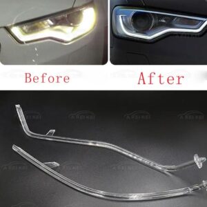 アウディ A6 C7 2012-2015 車 ヘッドライト DRL デイタイム ランニングライト ガイドプレート DRL チューブ ストリップ 2013 2014 - 2pcs for left light