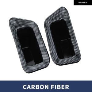 ABS 車用 アームレスト コンテナ ドア 収納 ボックス ハンドル ボックス ケース フォード エコスポーツ 2012 - 2017 アクセサリー - Carbon Fiber Front