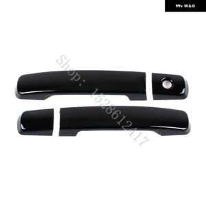 インフィニティ G25 G37 2008 - 11~2013 ABS カーアクセサリー ドアハンドル ボウル ドアハンドル カバー カバー トリム - Glossy Black