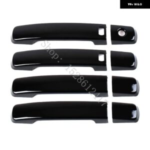 インフィニティ G25 G37 2008 - 11~2013 ABS カーアクセサリー ドアハンドル ボウル ドアハンドル カバー カバー トリム - Glossy Black10