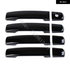 インフィニティ G25 G37 2008 - 11~2013 ABS カーアクセサリー ドアハンドル ボウル ドアハンドル カバー カバー トリム - Glossy Black9