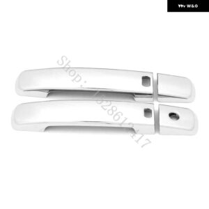 インフィニティ G25 G37 2008 - 11~2013 ABS カーアクセサリー ドアハンドル ボウル ドアハンドル カバー カバー トリム - silvery