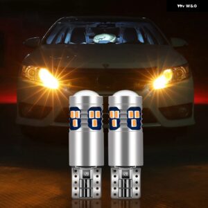 アルファロメオ 159 147 156 166 ジュリエッタ GT ジュリア ミト ステルヴィオ 2個 T10 W5W LED 電球 車位置パーキング灯アクセサリー - Yellow