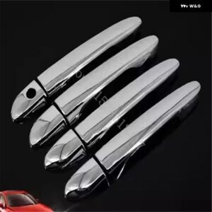 ABS ドアハンドル ボウル ドアハンドル カバー カバー トリム マツダ 2 2008-2019 マツダ 3 2010-2019 マツダ 6 2007 - 2019 - a