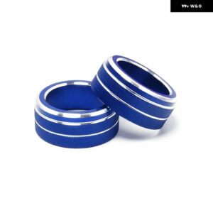 トヨタ カローラ E210 2019 - 24 ハイブリッドカー エアコン ノブ コントロール パネル ボタン カバー アクセサリー - blue