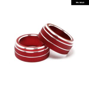 トヨタ カローラ E210 2019 - 24 ハイブリッドカー エアコン ノブ コントロール パネル ボタン カバー アクセサリー - red