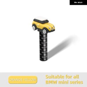 MINI COOPER F54 F55 F56 F57 F60 R55 R56 R57 R60 カントリーマン アクセサリー - 1個 車用デザイン インテリア ドアロックピンカバー ステッカー - yellow-1pc