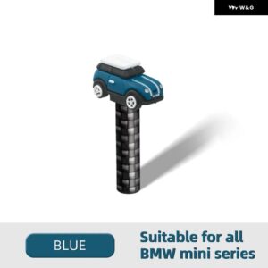 MINI COOPER F54 F55 F56 F57 F60 R55 R56 R57 R60 カントリーマン アクセサリー - 1個 車用デザイン インテリア ドアロックピンカバー ステッカー - Blue 1PC