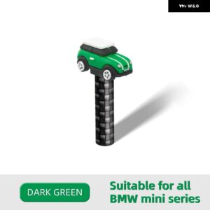 MINI COOPER F54 F55 F56 F57 F60 R55 R56 R57 R60 カントリーマン アクセサリー - 1個 車用デザイン インテリア ドアロックピンカバー ステッカー - green-1pc