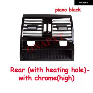 LHD ピアノブラック BMW 5シリーズ F10 F11 F18 520I 525I 528I 530I フロントリア コンソール グリル ダッシュAC エアコン ベント - rear with hole C