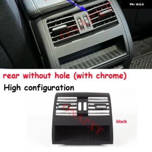 BMW F10 F11 F18 5シリーズ 2010-2017 フロントローウィンド左センター右 エアコン 吹き出し口 ダッシュボード グリル アウトレット パネル - Rear-No Hole