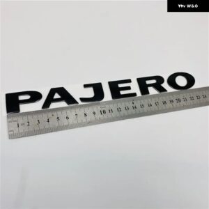 PAJERO ゴールド 3D 文字 リアブート トランク テールゲート エンブレム ネームプレート デカール カーアクセサリー - black