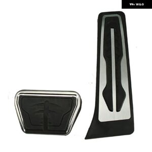 BMW X3 G01 2018 2019 ステンレス AT ガス燃料ブレーキ フットレスト ペダルプレート パッド 非穴あけ加工 - 2PCS