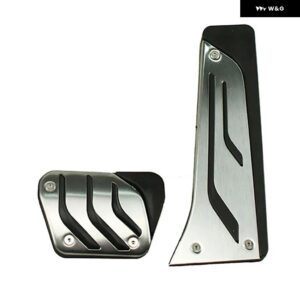 BMW X3 G01 2018 2019 ステンレス AT ガス燃料ブレーキ フットレスト ペダルプレート パッド 非穴あけ加工 - 2pcs2