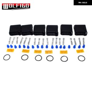 イグニッション コイルコネクタプラグワイヤーピグテール ハーネス 1998-14 スバル 2.0 2.5 3.0レガシィ インプレッサ フォレスター WRX STI EJ205 - 6 Sets No Wire