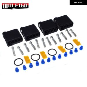 イグニッション コイルコネクタプラグワイヤーピグテール ハーネス 1998-14 スバル 2.0 2.5 3.0レガシィ インプレッサ フォレスター WRX STI EJ205 - 4 Sets No Wire