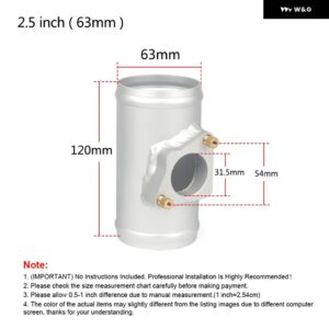 76MM/63MM/51MM エアフローセンサー アダプター インテークメーター マウント ベース エアフロー アダプター トヨタ マツダ 6 スバル スズキ 2インチ /2.5イ - 2.5 inch 63mm