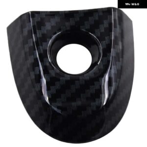 キーホール付きドアロックカバー 日産 ジューク マイクラ ドライバーズ 806441KK0D ホワイト/ブラック/カーボンパターン - Carbon fiber pattern