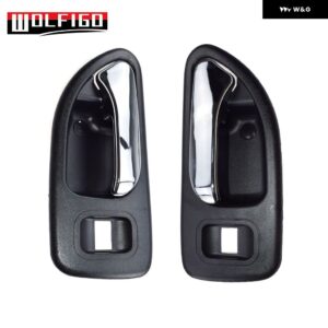 クローム/ブラック インテリア ドアハンドル 1994 1995 1996 1997 アコード 72165SV4003ZA 72125SV4013Z 72665-SV4-013ZC - rear pair