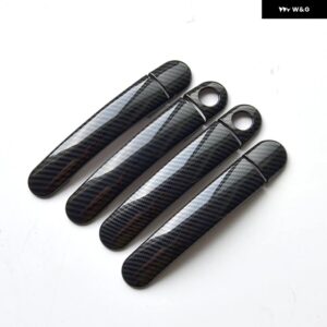 SEAT IBIZA MK3 6L 2003 - 09 クロームカーボン車 ドアハンドル カバー カーアクセサリー ステッカー - model 2