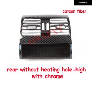 BMW 5 F10 F11 F18 520I 523I 525I 528I 535I カーボン リア 左 右 セントラ ル エアコン ACベント アウトレット グリル パネル - rear no hole-high