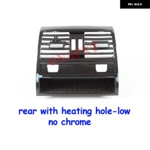 BMW 5 F10 F11 F18 520I 523I 525I 528I 535I カーボン リア 左 右 セントラ ル エアコン ACベント アウトレット グリル パネル - rear with hole-low